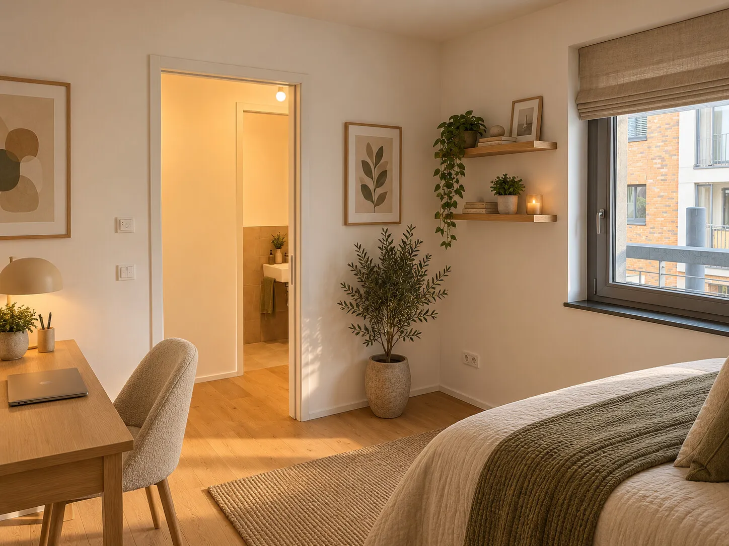 Schlafzimmer( KI- Visualisierung )
