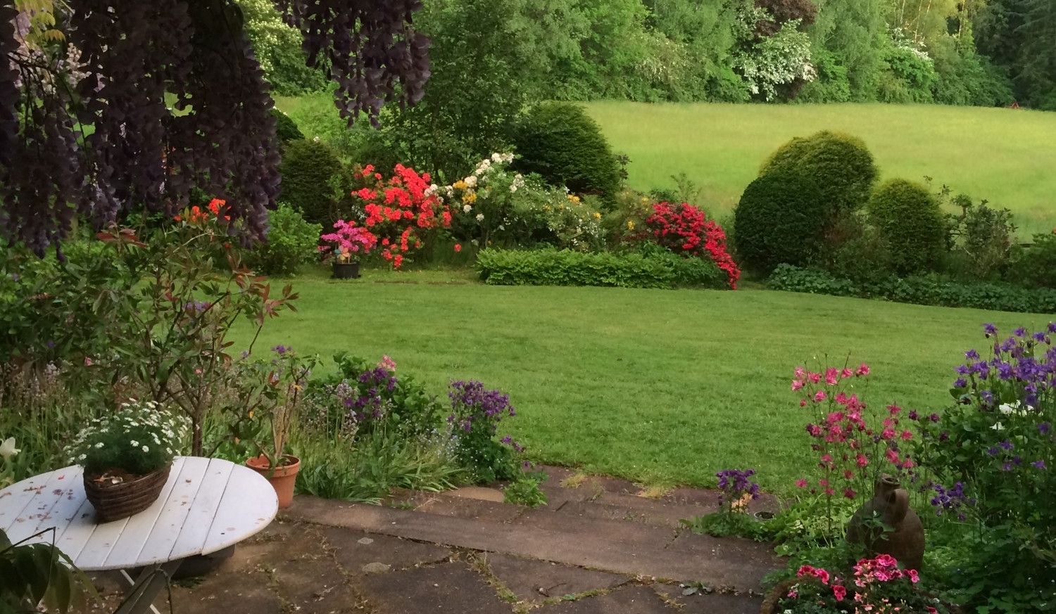 Garten im Sommer