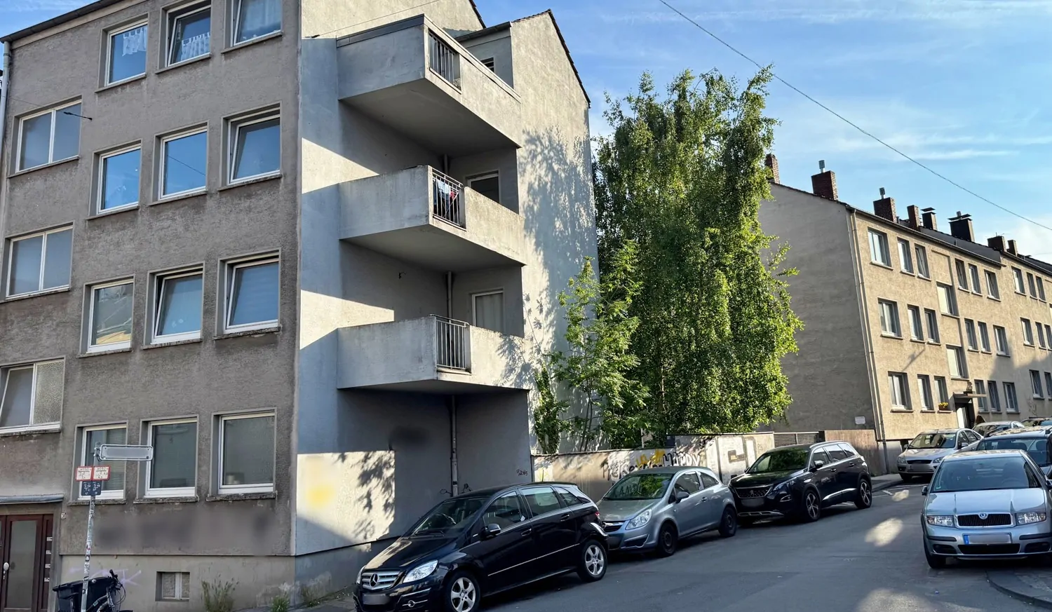 Ansicht drei Häuser