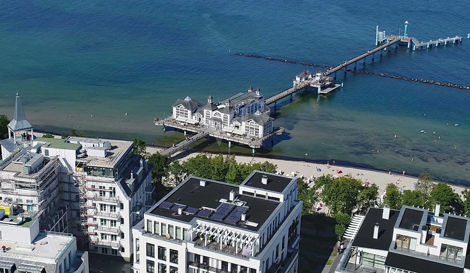 Ostseebad Sellin: Zentrale 33 qm Wohnung in Strandnähe mit Balkon