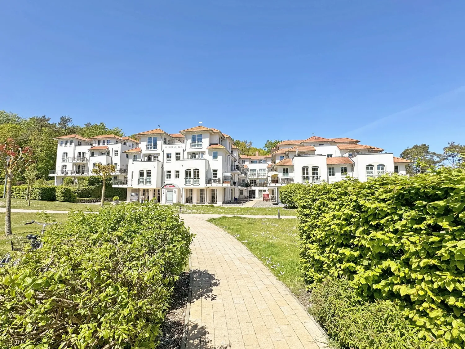 Komfortable Ferienwohnung mit Balkon und Wellnessbereich in Villa Meeresblick