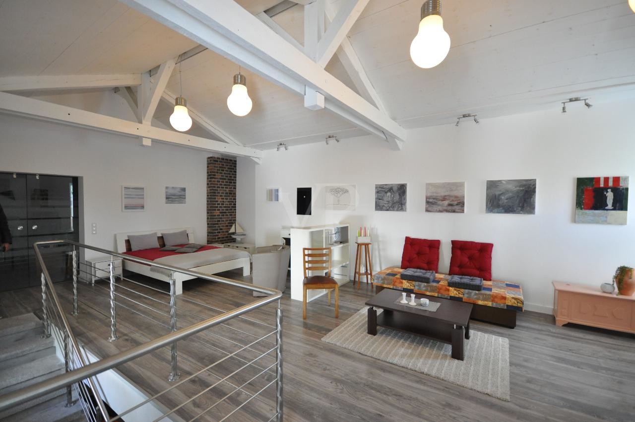 Atelierwohnung auf 3 Ebenen zwischen Kreide und Meer