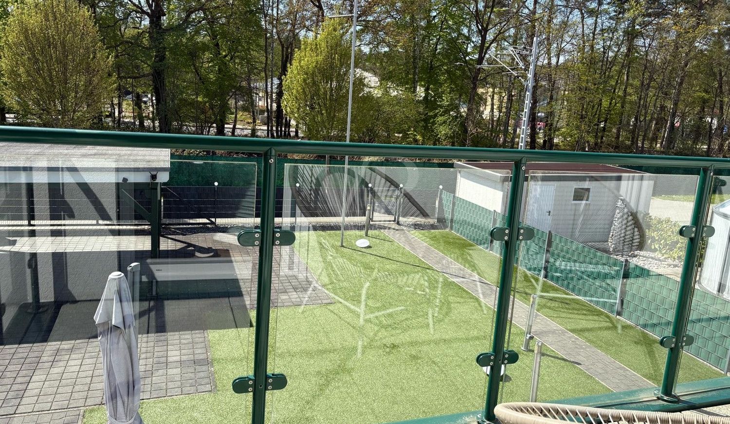 Blick vom Balkon
