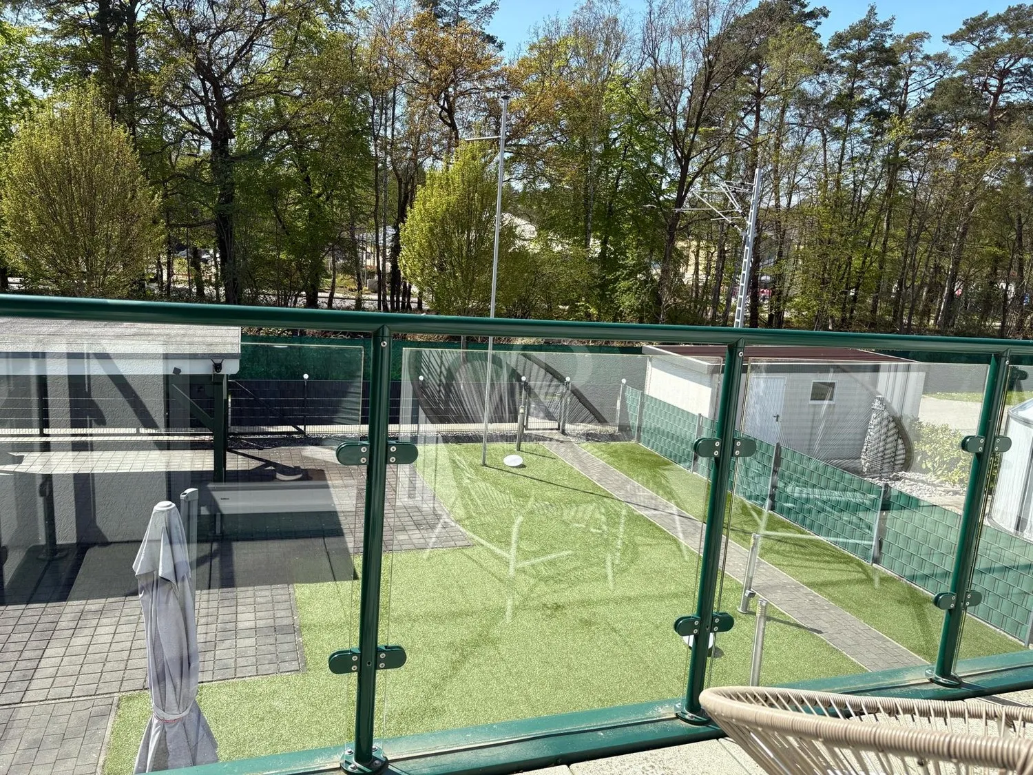 Blick vom Balkon