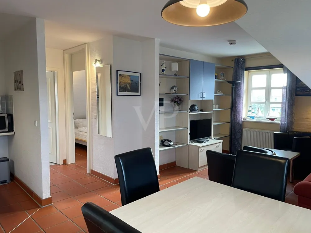 Appartement mansardé confortable de 2 pièces donnant sur la mer Baltique avec toutes les commodités