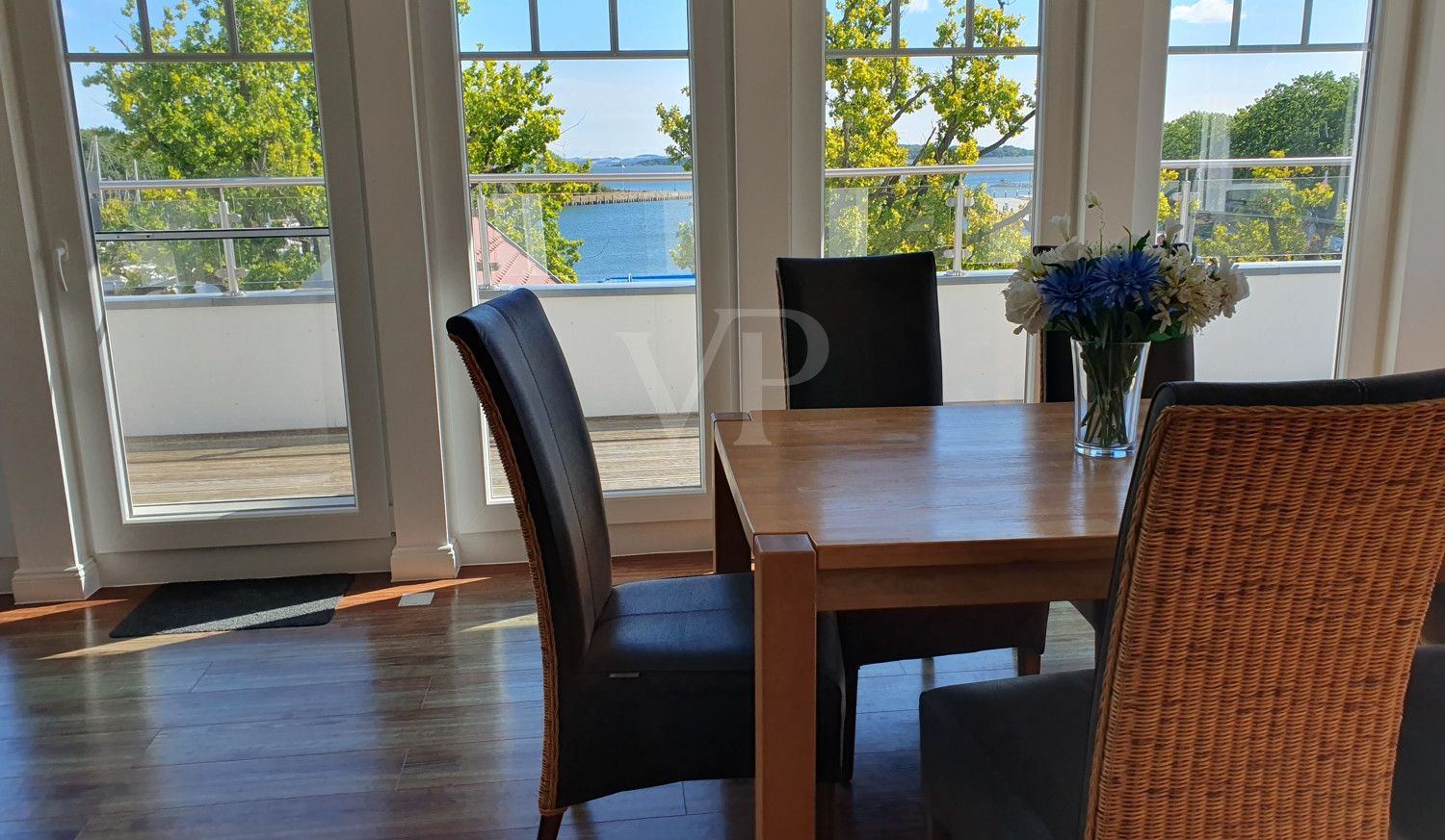 Penthouse mit Meerblick in Hafenresidenz Lauterbach