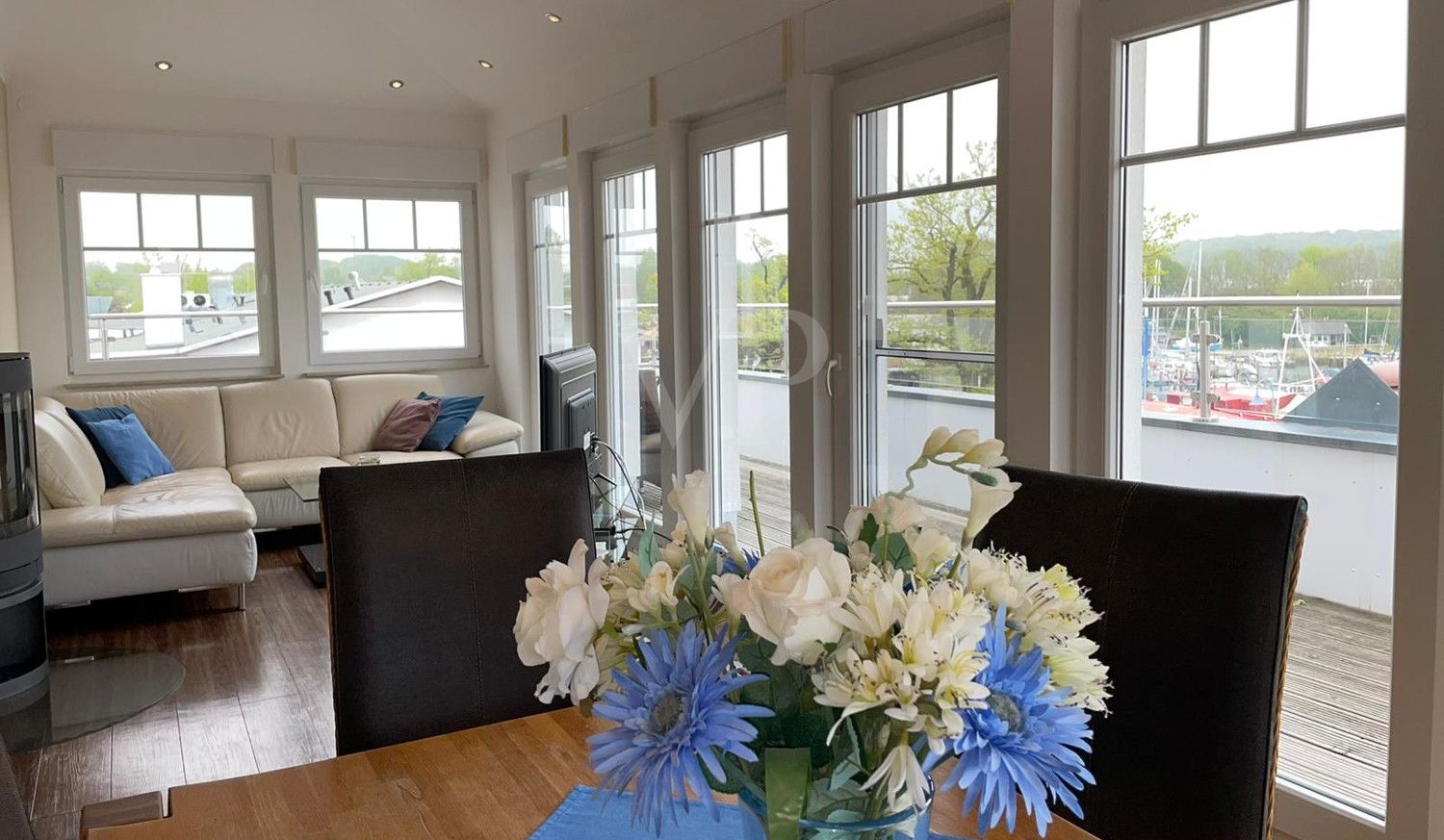 Penthouse mit Meerblick in Hafenresidenz Lauterbach