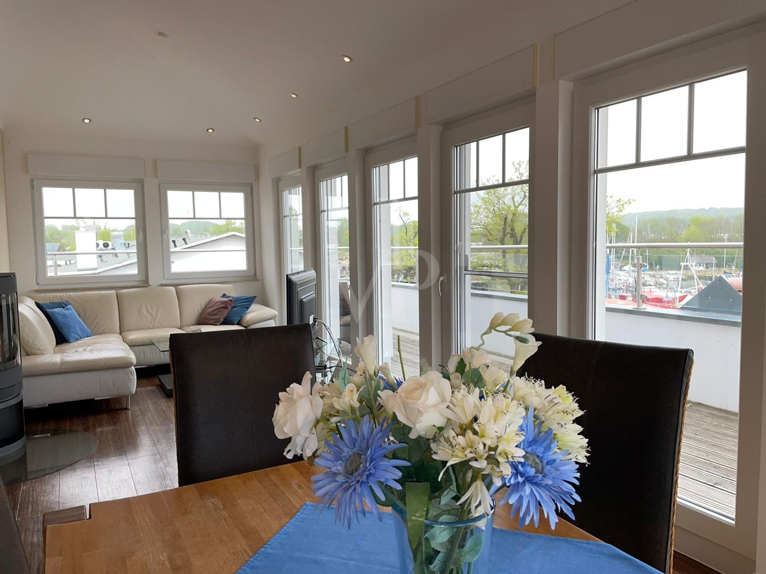 Penthouse mit Meerblick in Hafenresidenz Lauterbach
