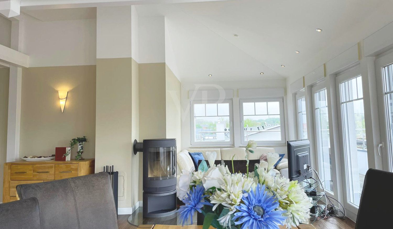 Penthouse mit Meerblick in Hafenresidenz Lauterbach