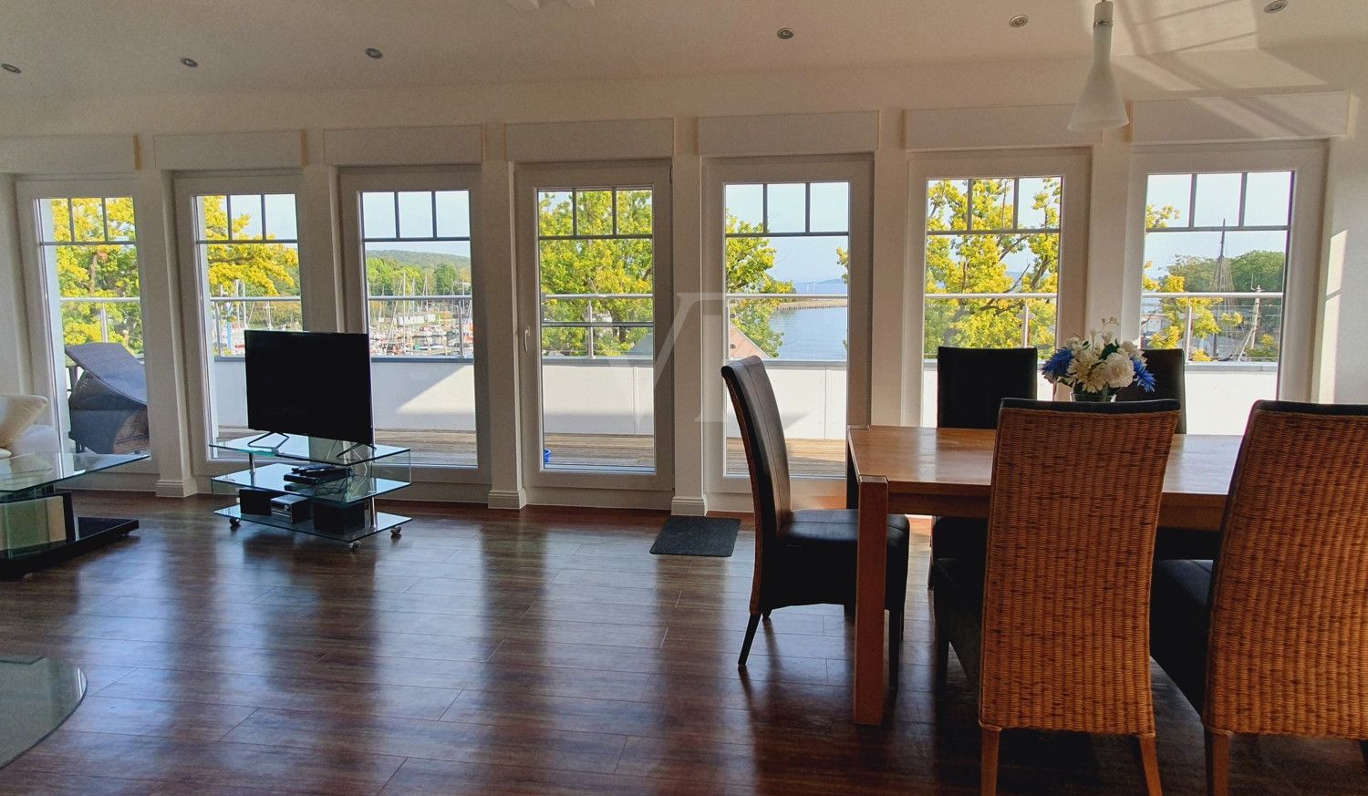Penthouse mit Meerblick in Hafenresidenz Lauterbach