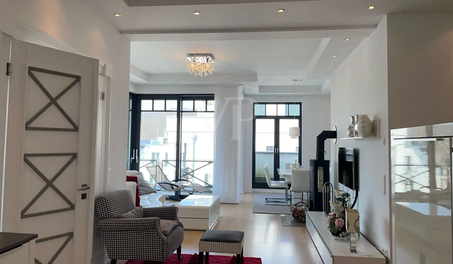 Wohnzimmer mit Essecke