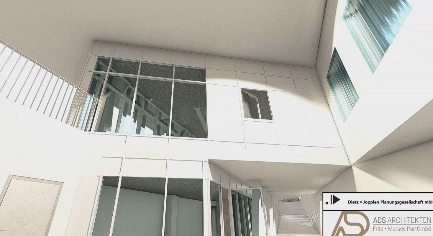 Architektenvisualisierung Gewerbeeinheit 1 UG.
