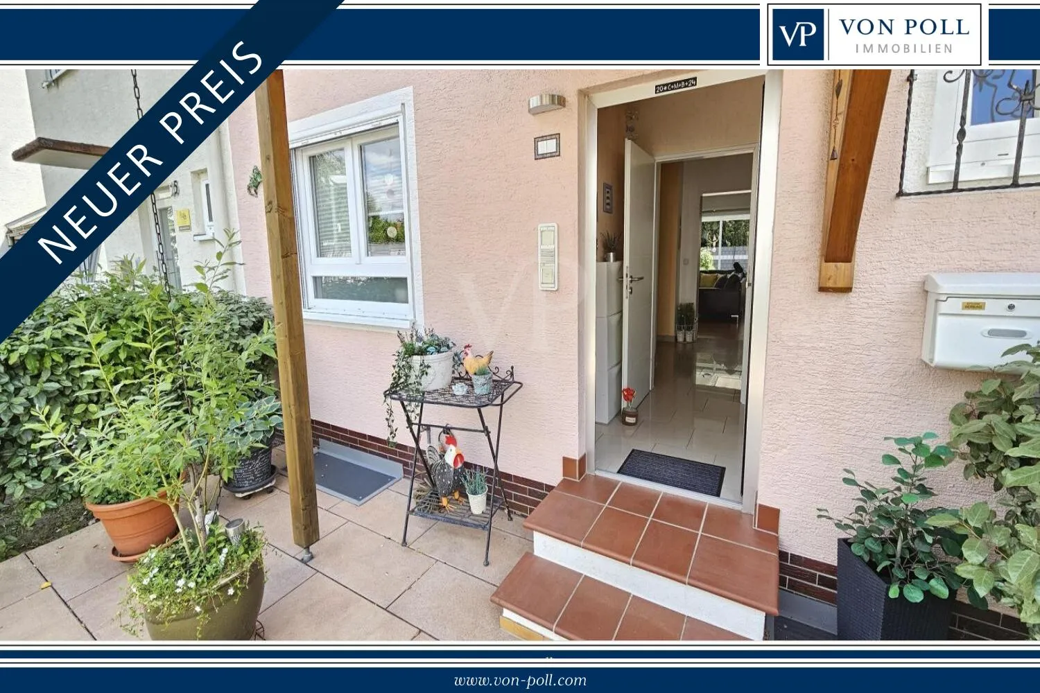 New price: Family-friendly terraced house with large terrace in a popular location * near the Chancellor's district *