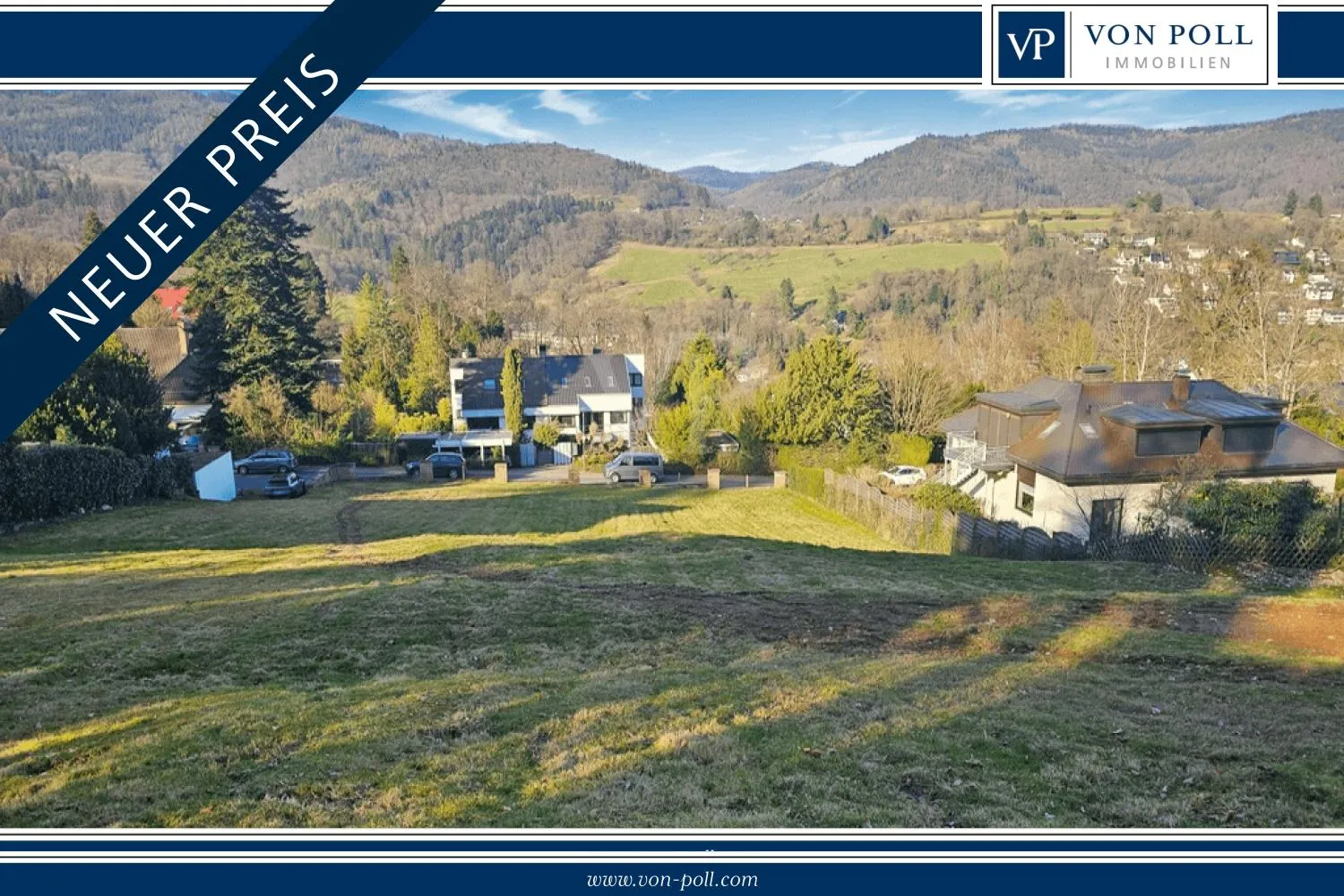 New price: Schloß-Wolfsbrunnenweg Heidelberg: sunny building plot with a view