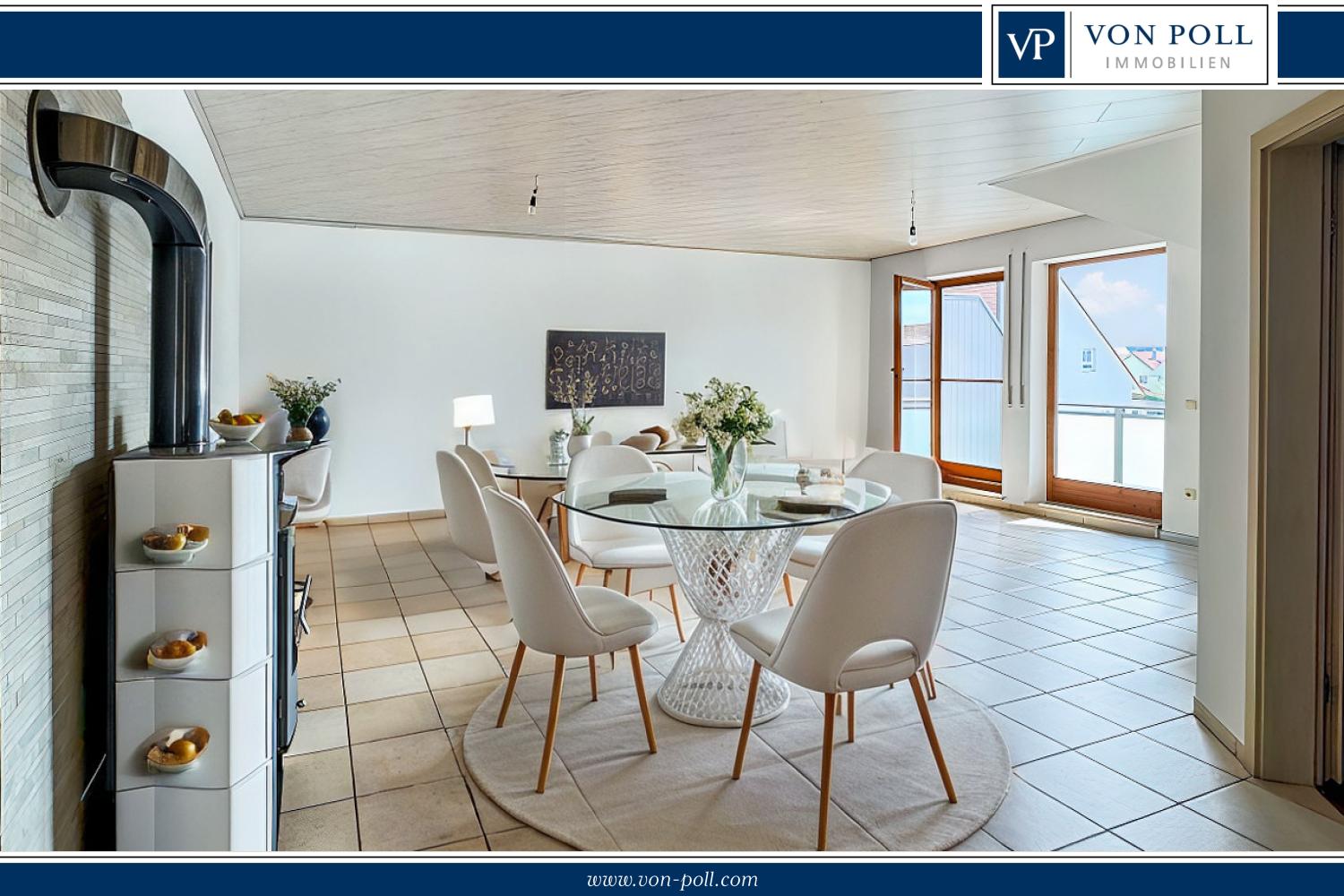 Helle 4-Zimmer-Wohnung mit optimaler Aufteilung und überdachtem Balkon
