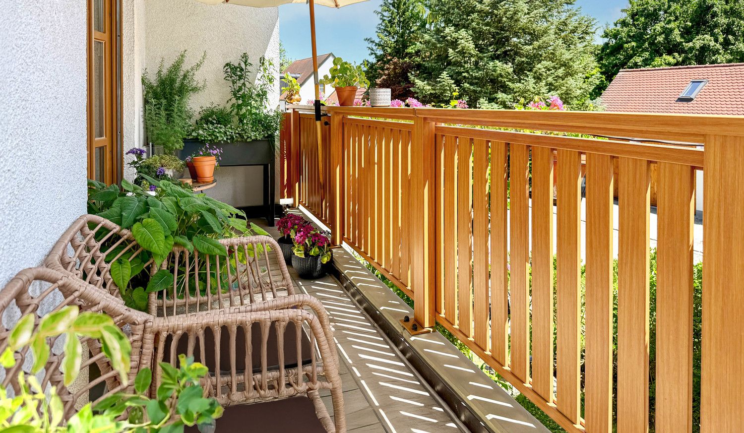 Helle 2-Zimmerwohnung mit Balkon und Garten