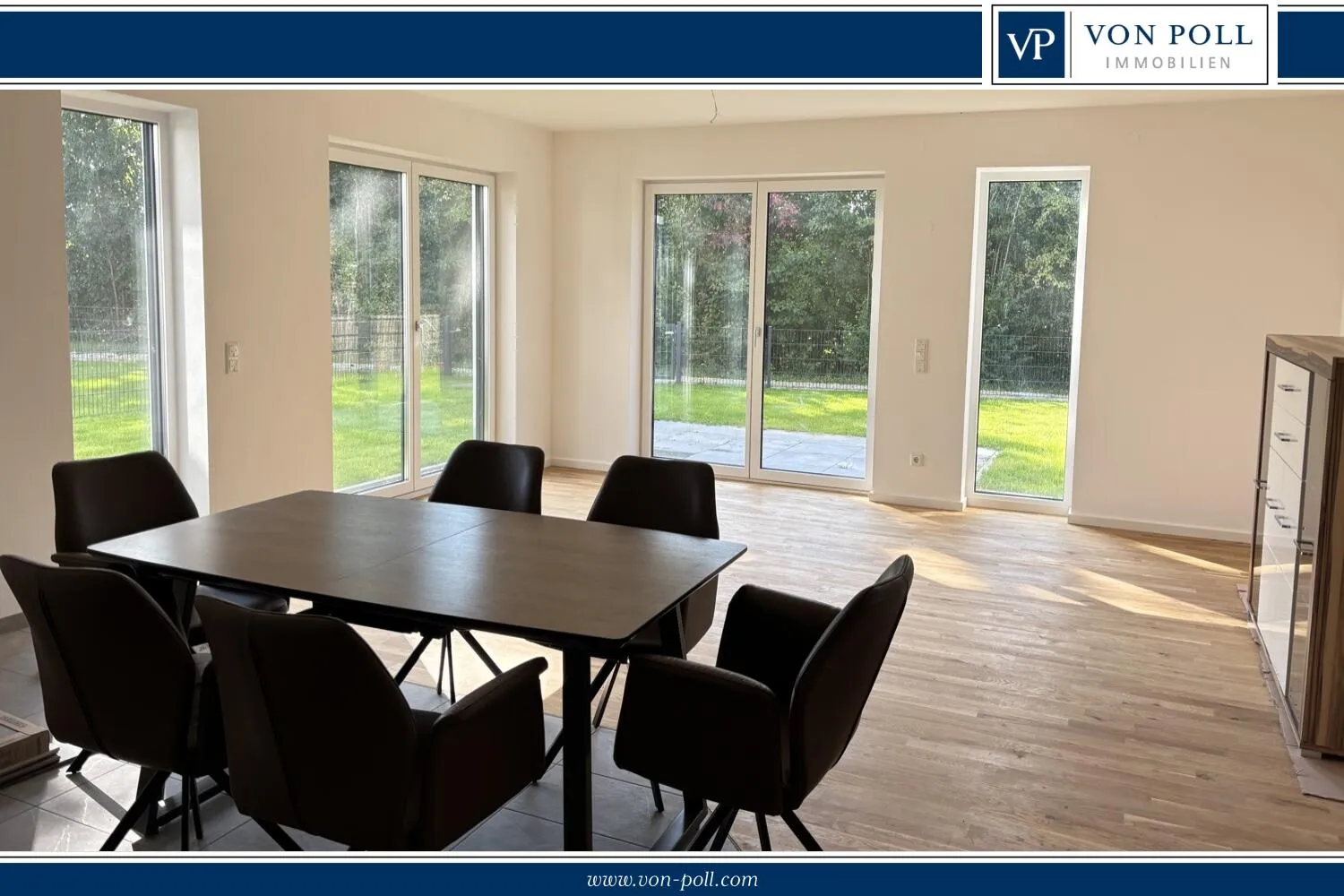 Neuwertige Gartenwohnung mit durchdachter Raumaufteilung