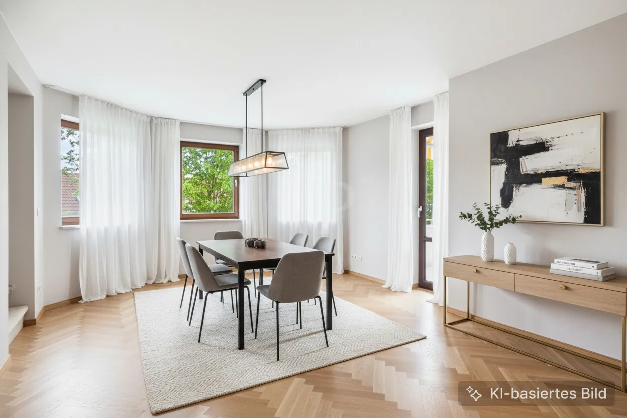Lichtdurchflutete 3-Zimmer-Wohnung mit Balkon