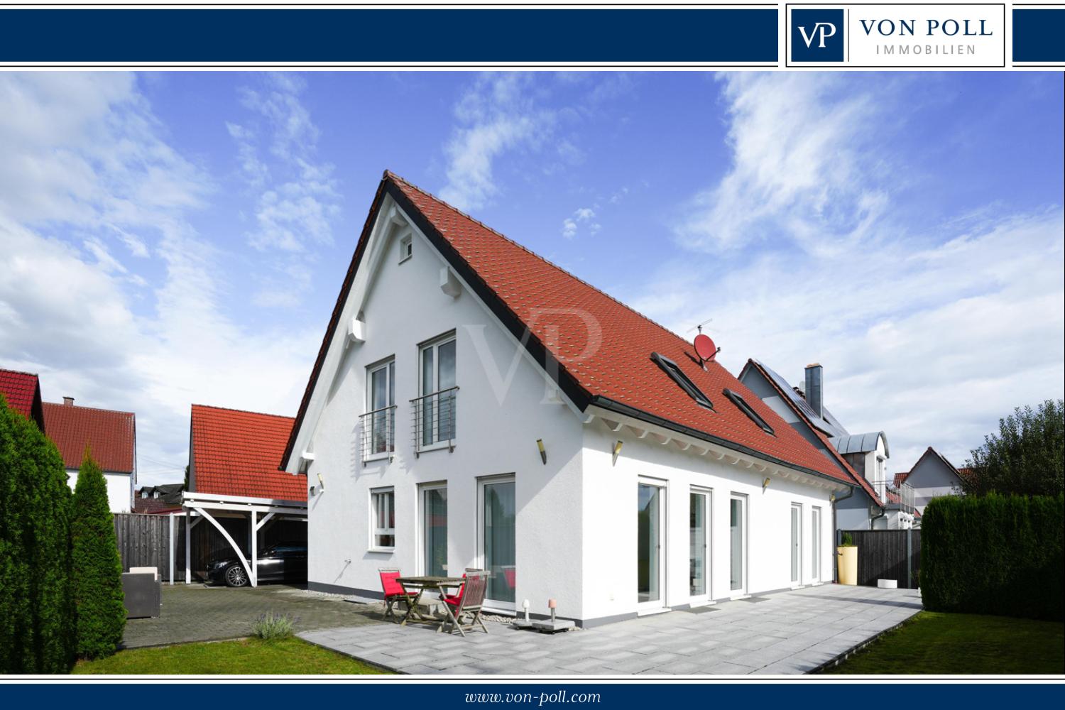 Modernes Energieeffizienzhaus mit Spa, Carport und Einliegerwohnung in Friedberg/Rinnenthal
