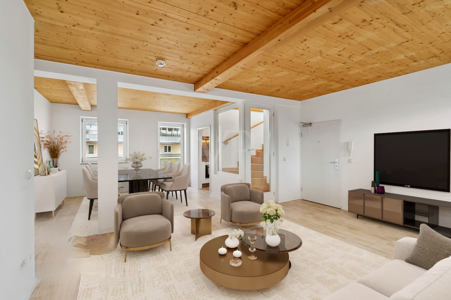 Penthousewohnung mit 30 m² Dachterrasse und zusätzlichem Wintergarten in guter Lage
