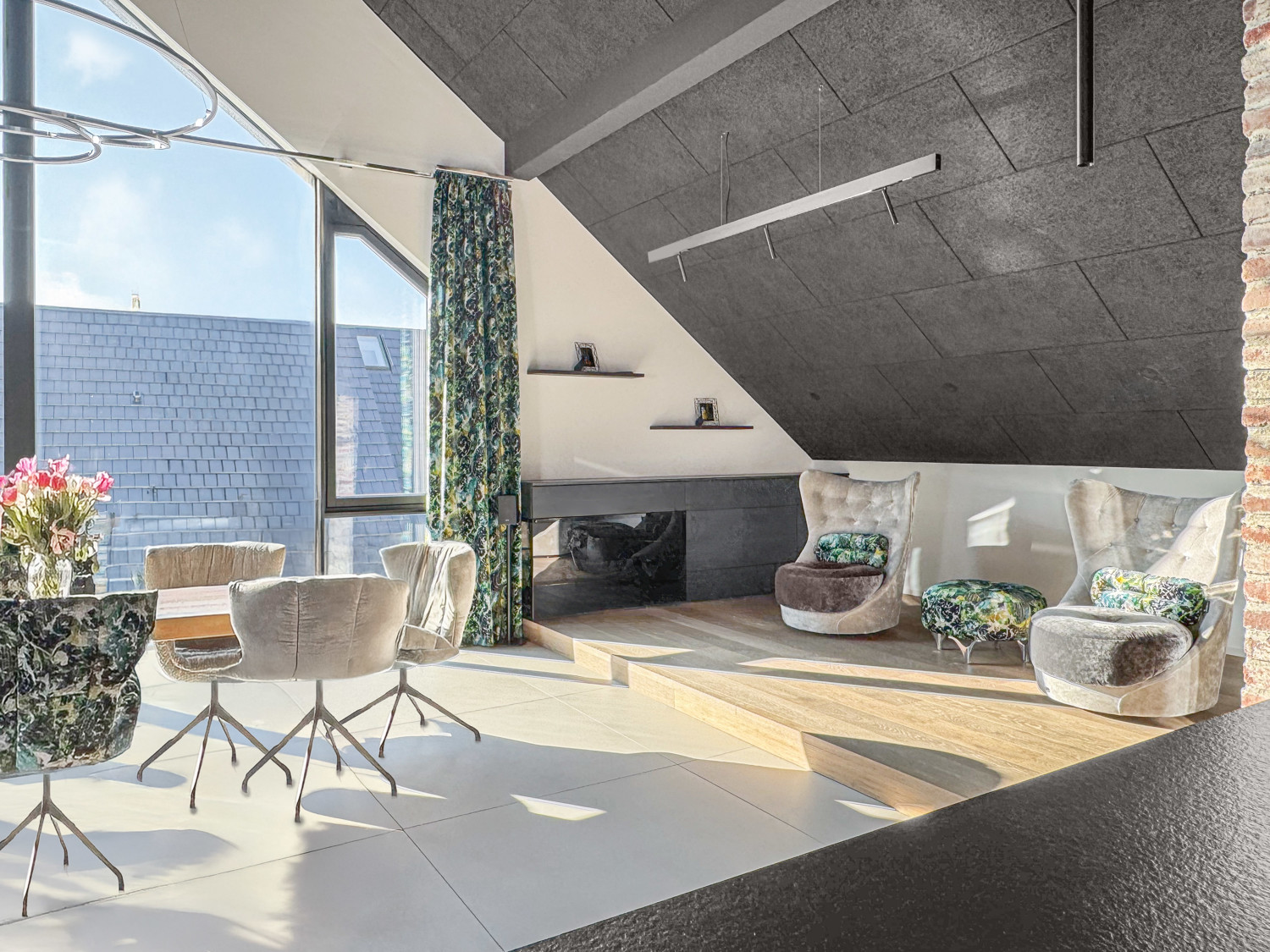 Exklusiver Wohntraum im Grünen: Designer-Penthouse