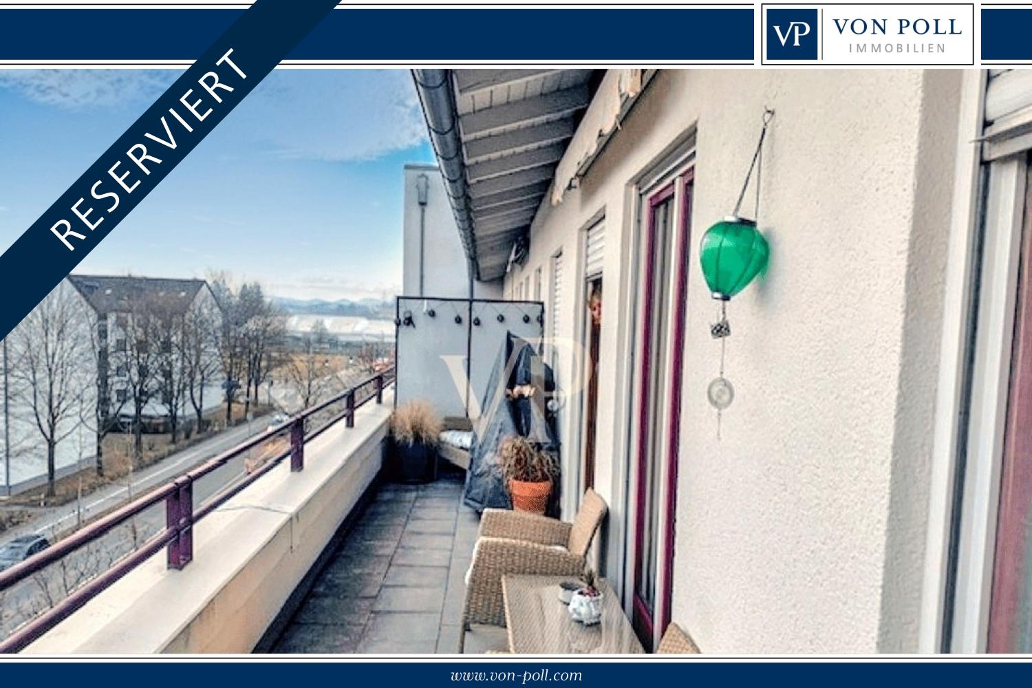 Zweizimmerwohnung in der obersten Etage mit guter Anbindung