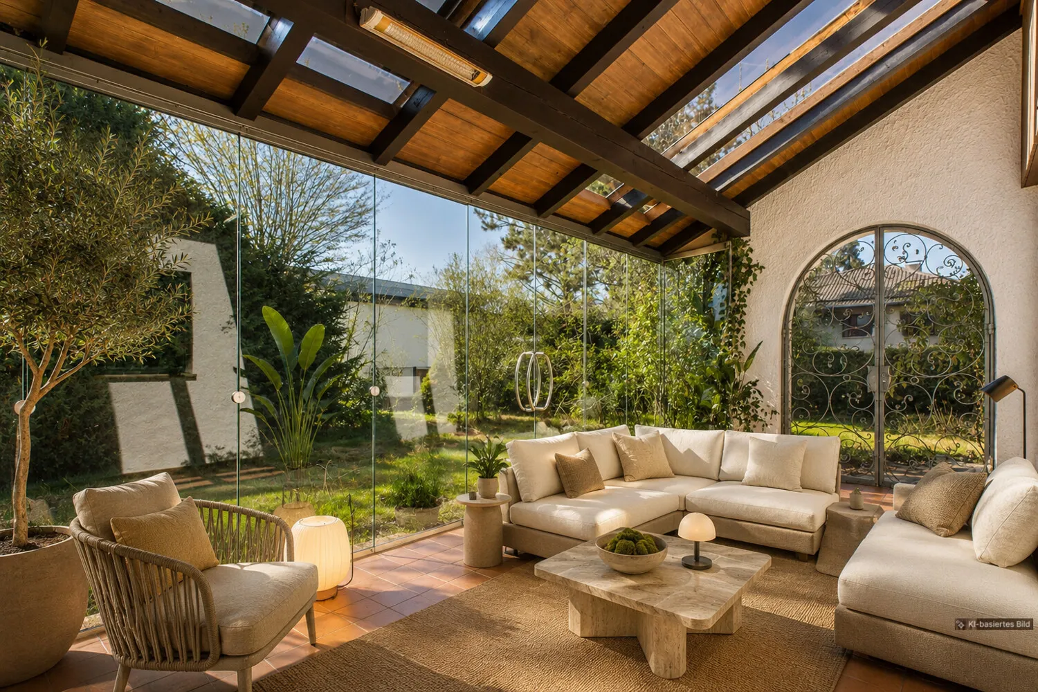 Einrichtungsbeispiel Wintergarten/Terrasse