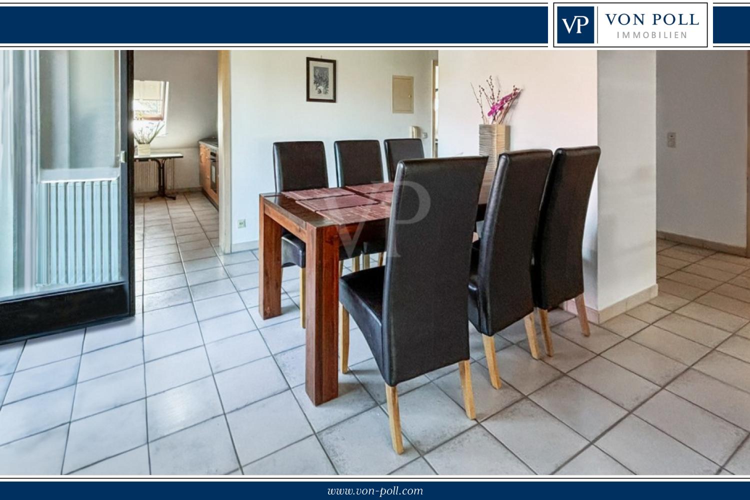 Gut geschnittene Maisonette-Wohnung - 300 Meter vom Kuhsee entfernt