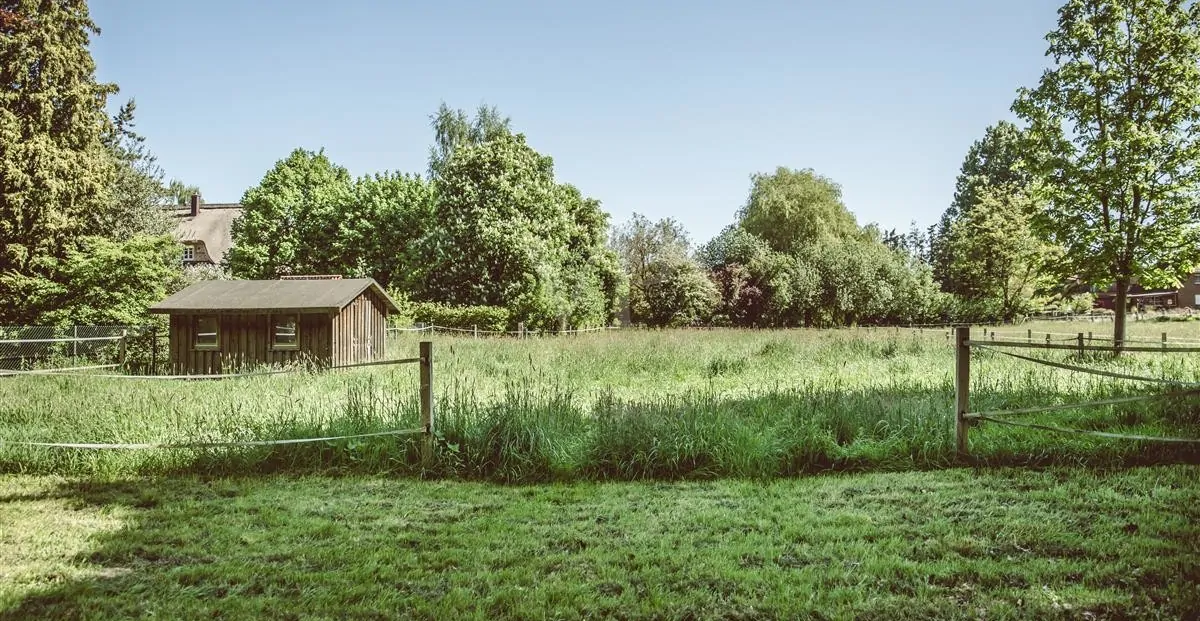 Ausschnitt Grundstück mit ehemaligem Schafstall