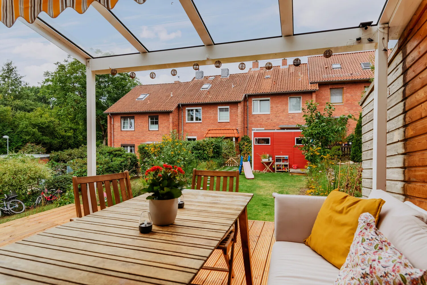 Überdachte Terrasse