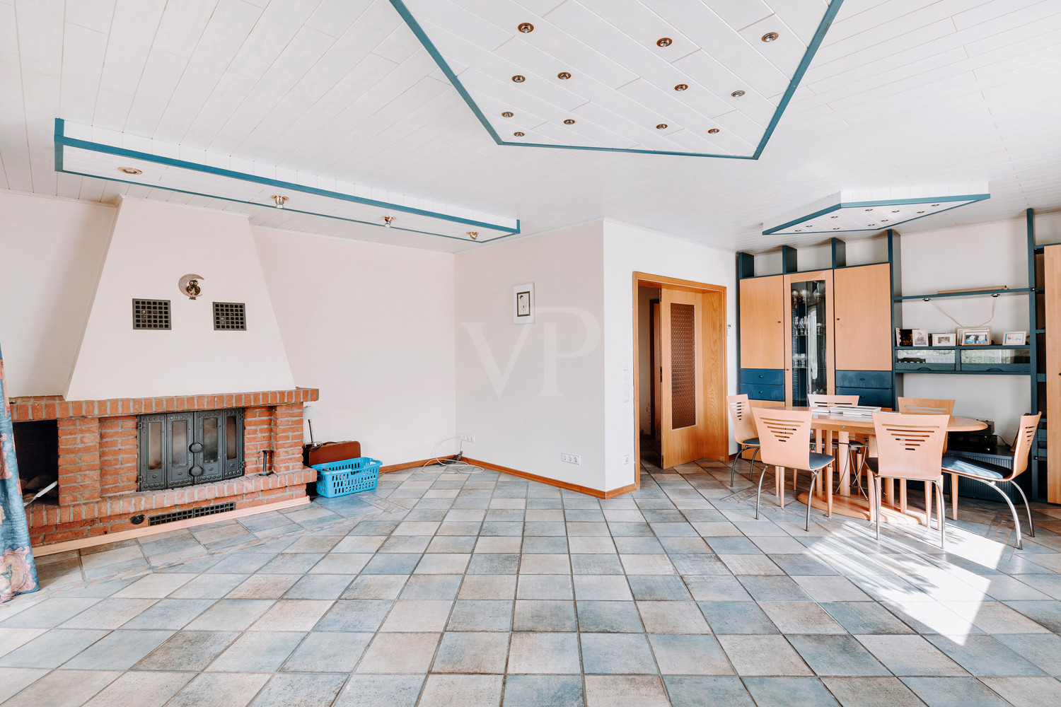 Wohnen mit offenen Kamin