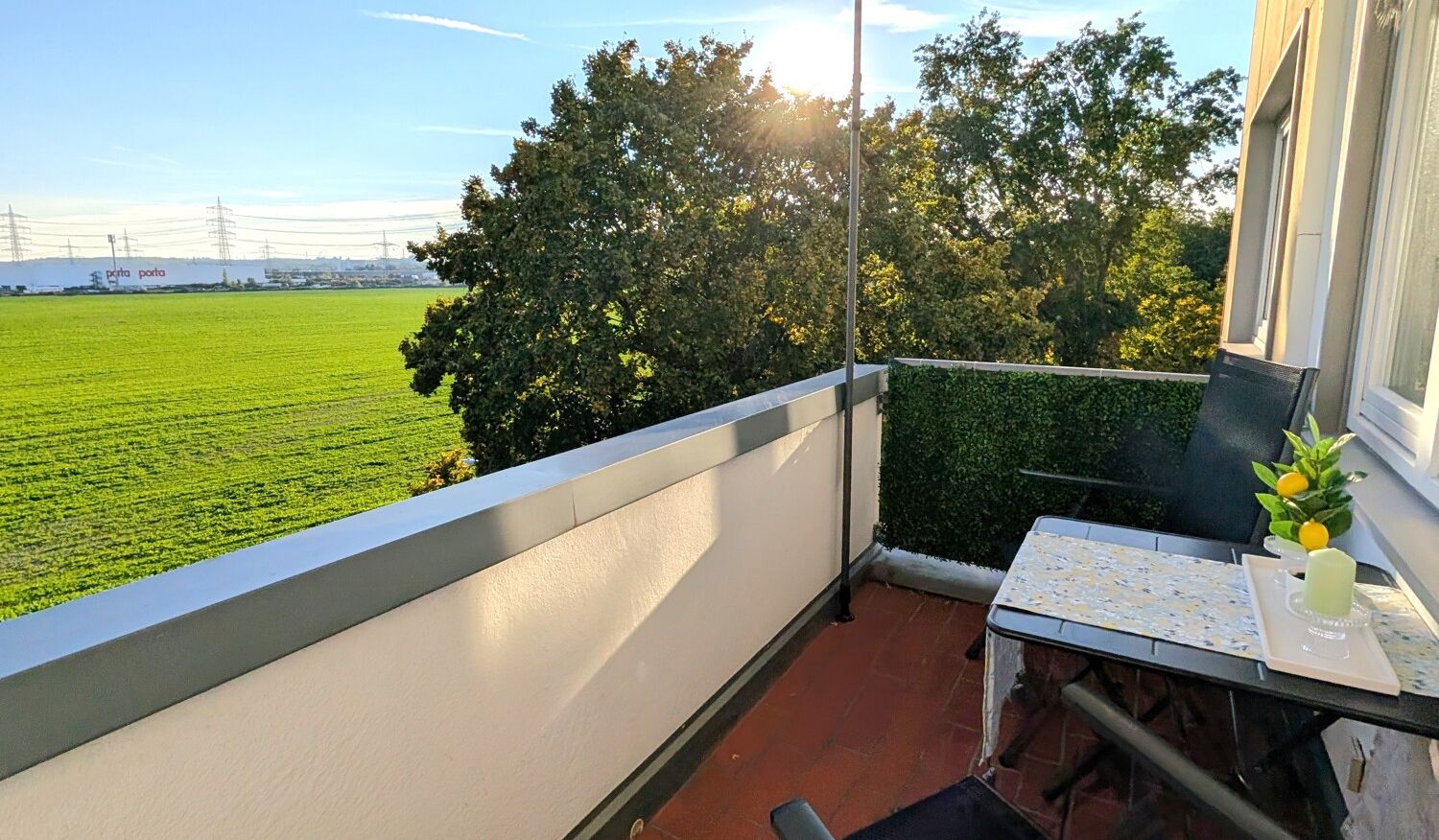 Südbalkon - weiterer Blick