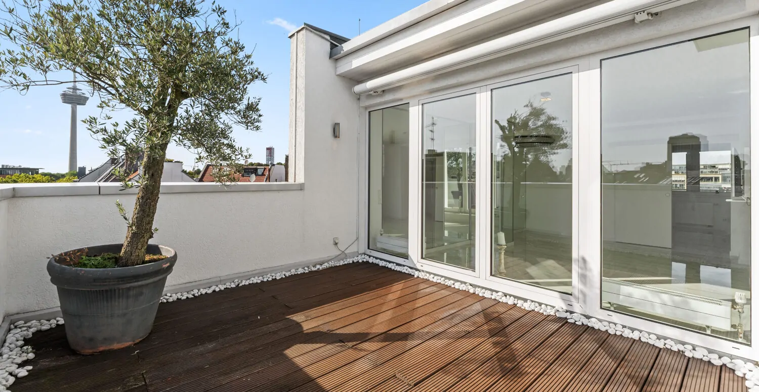 Dachterrasse - weiterer Blick