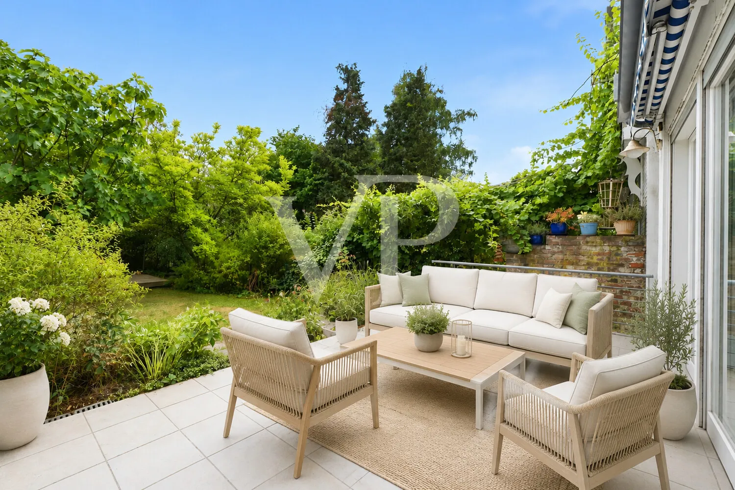 Gartenterrasse - Wohnbeispiel