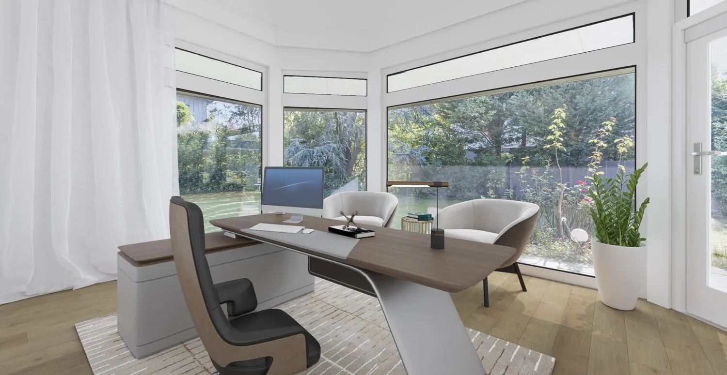 Visualisierung Arbeitszimmer