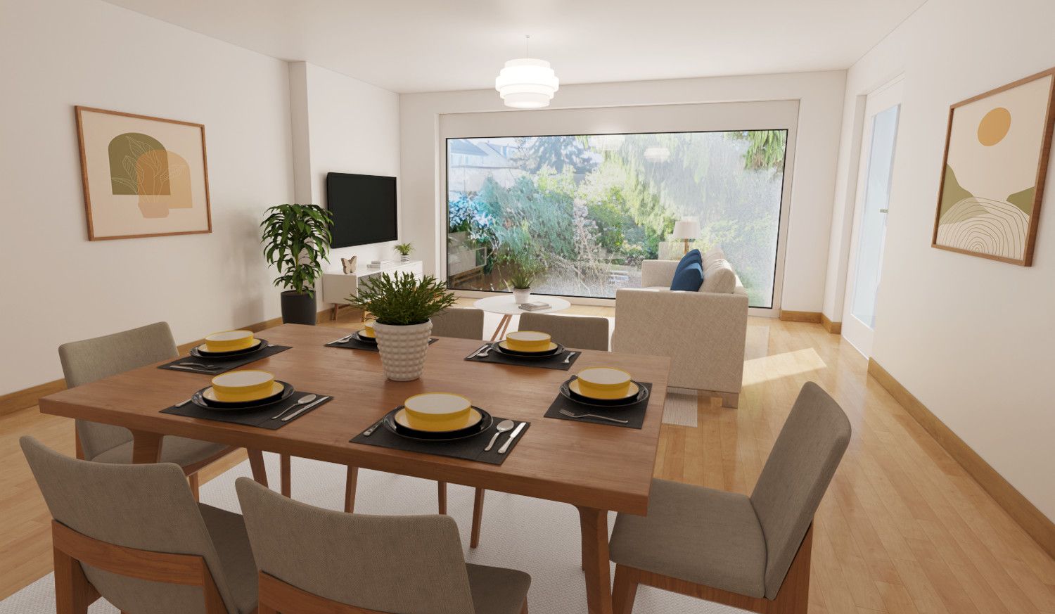 Wohnzimmer staging