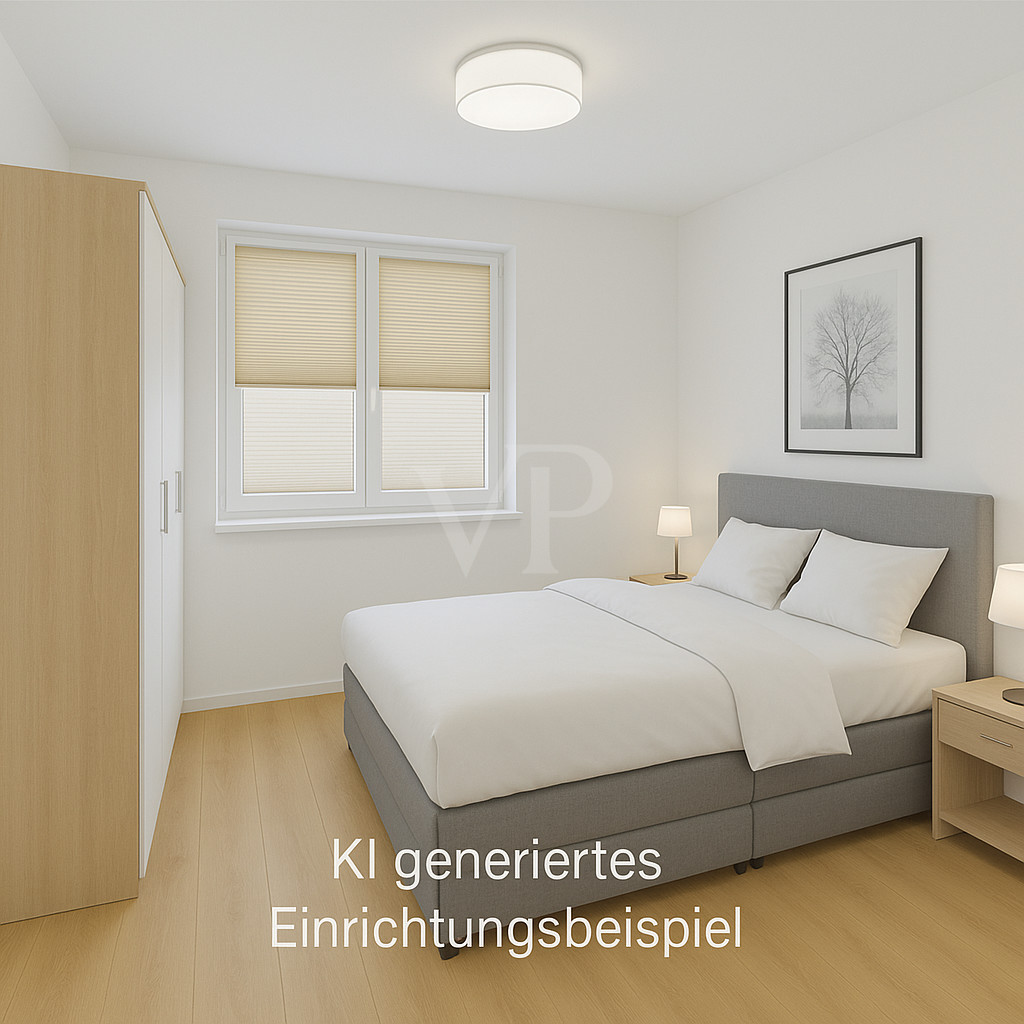 Schlafzimmer - KI generiertes Beispiel