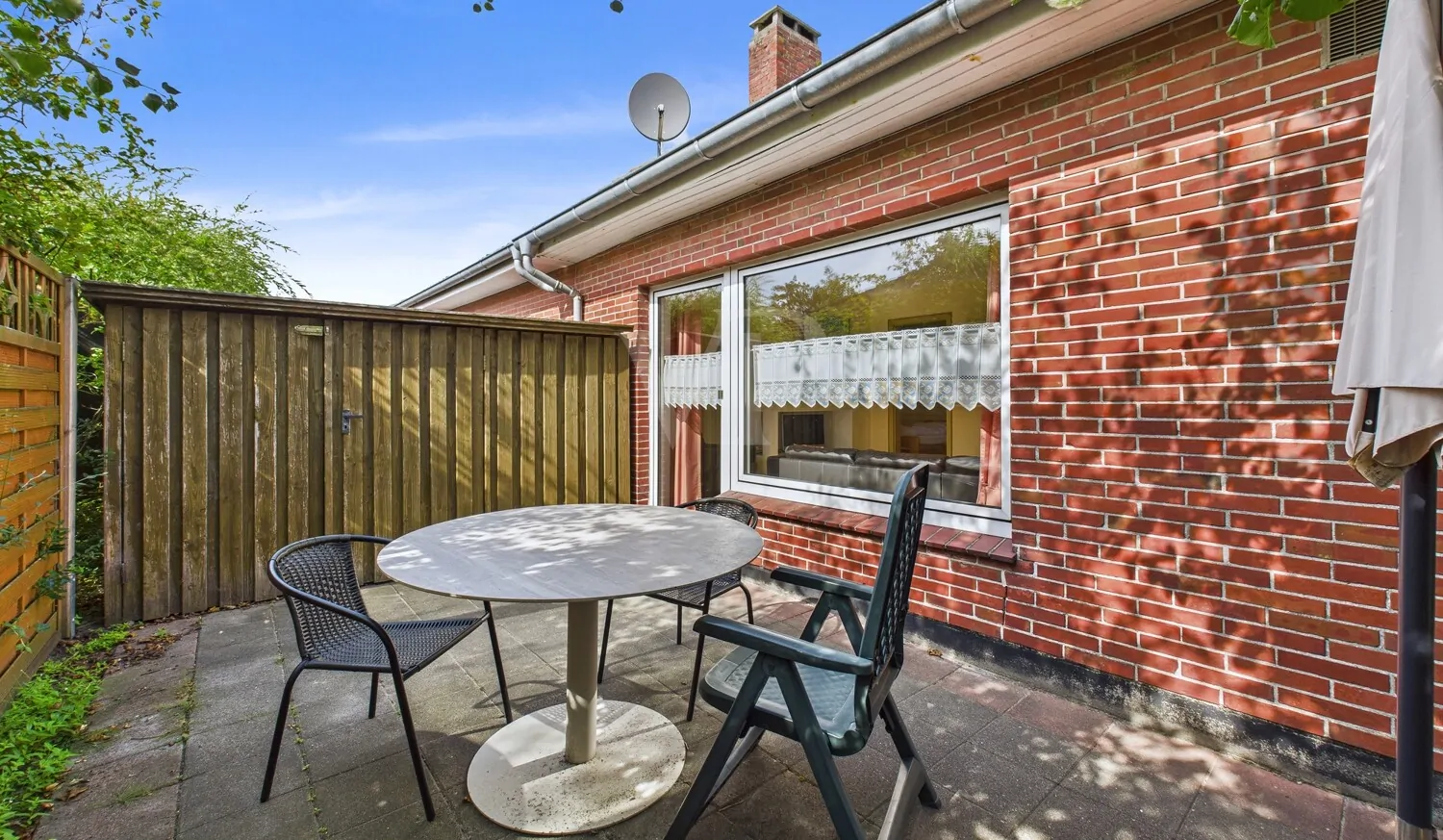 Nicht einsehbare Terrasse