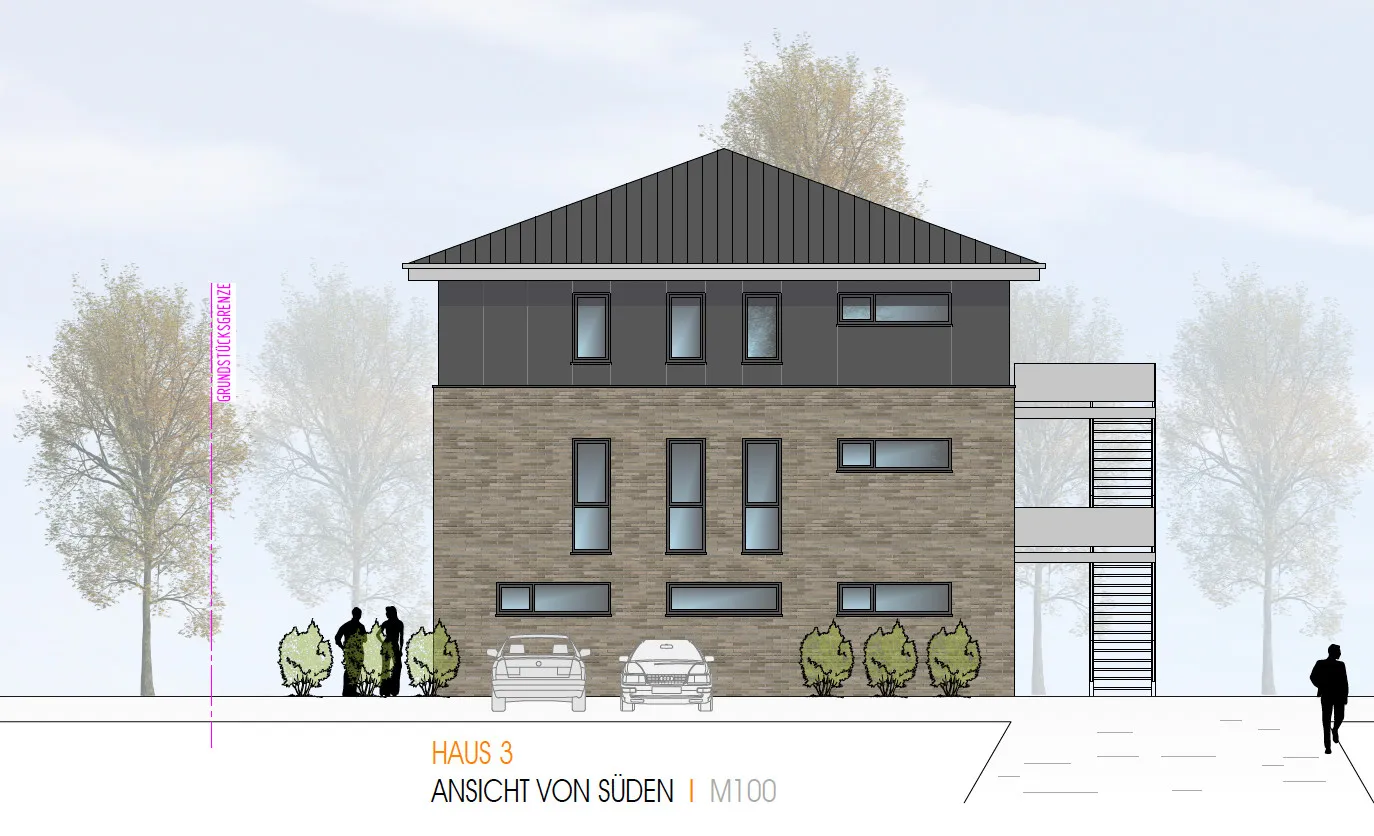 Ansicht Süden Haus 3