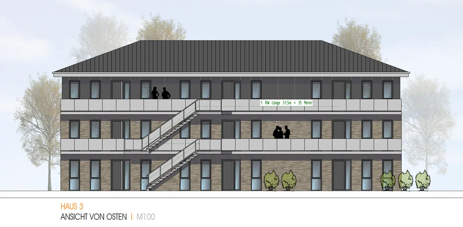 Ansicht Osten Haus 3