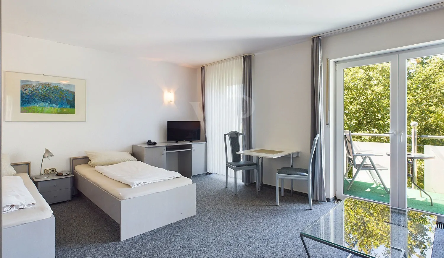 Wohnung 1 Blick auf Balkon