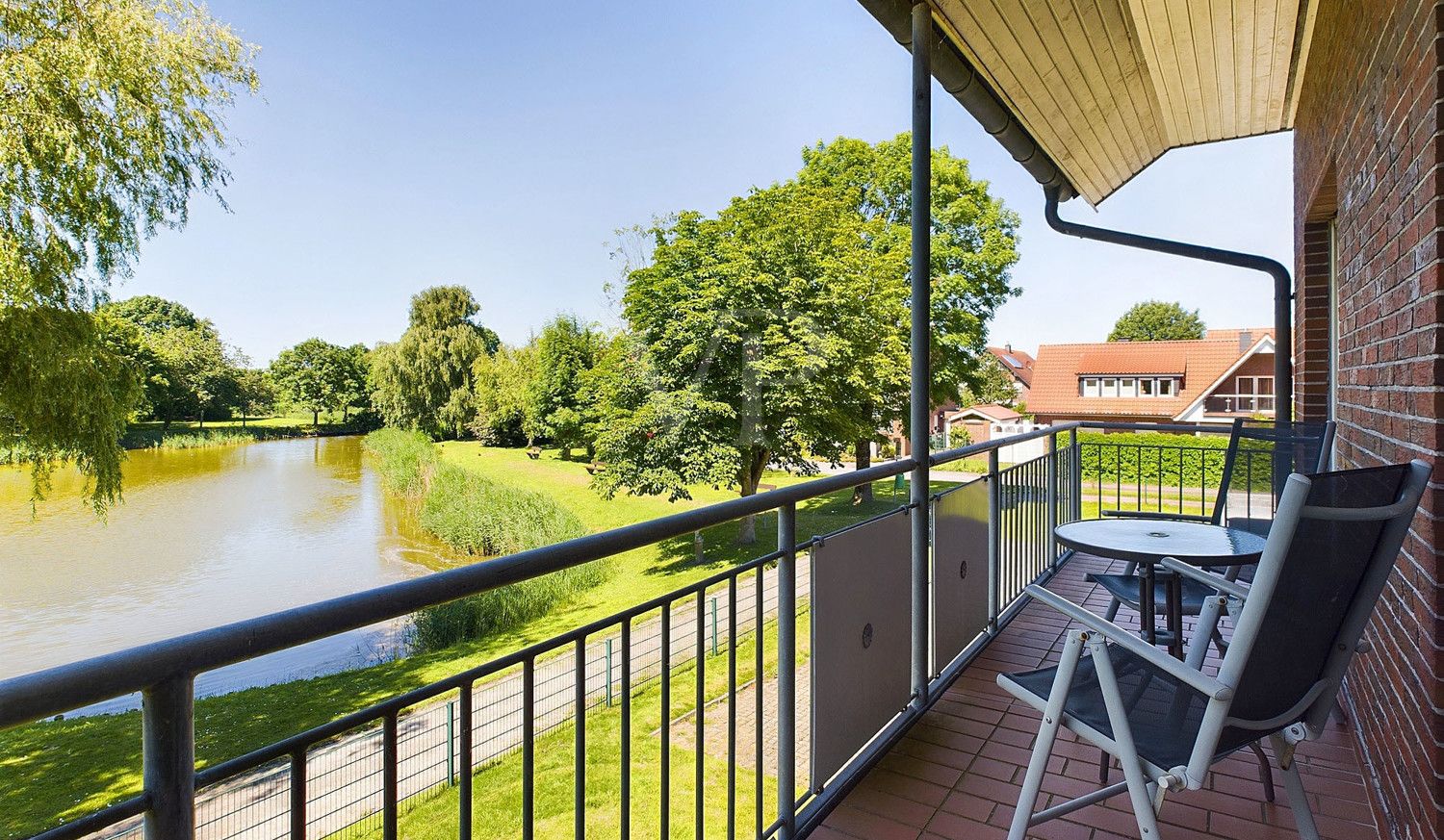 Blick vom Balkon