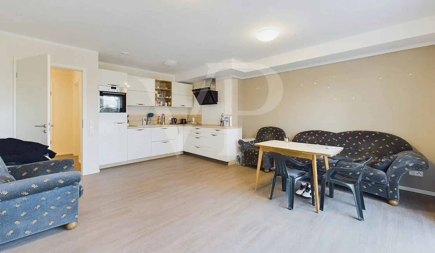 Wohnbereich mit Küchenzeile