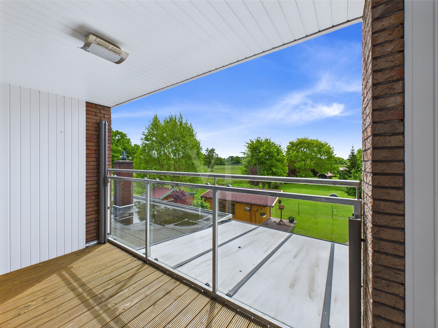 Blick vom Balkon