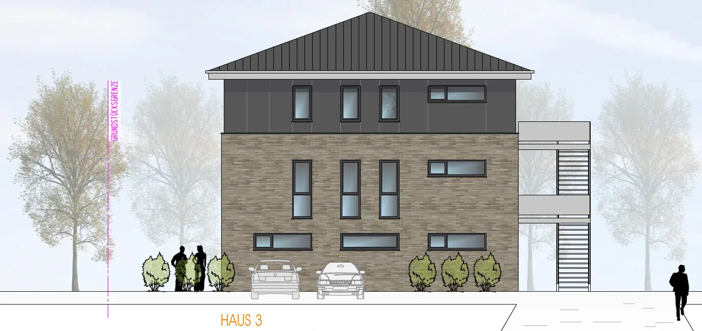 Ansicht Süden Haus 3