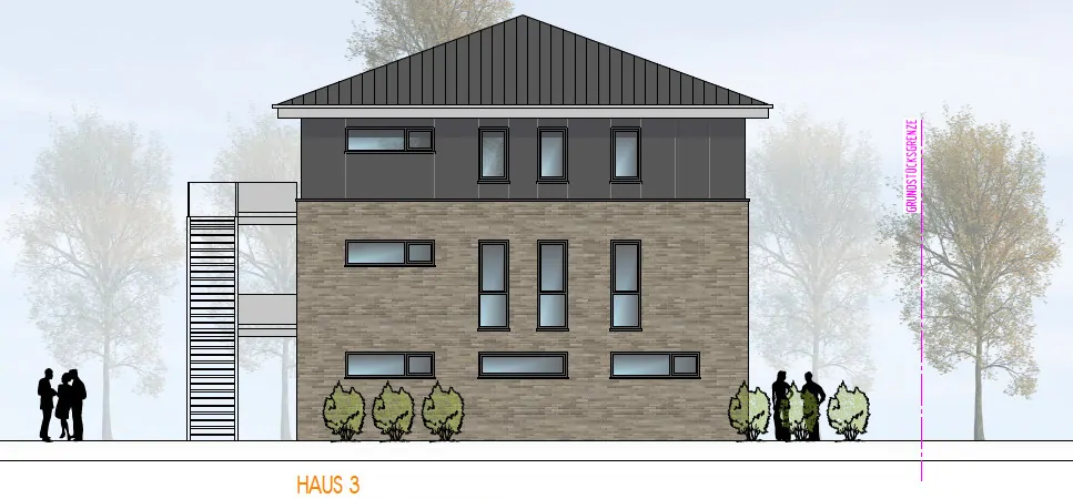 Ansicht Norden Haus 3