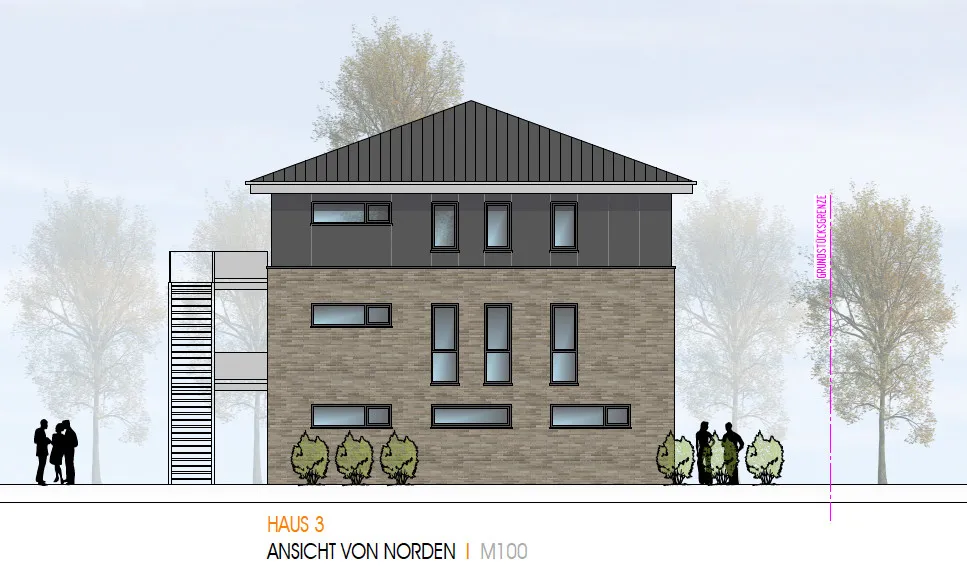 Ansicht Norden Haus 3