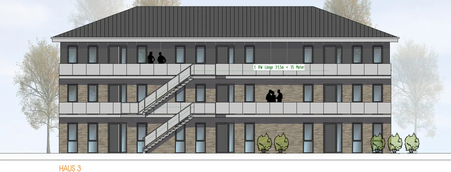 Ansicht Osten Haus 3